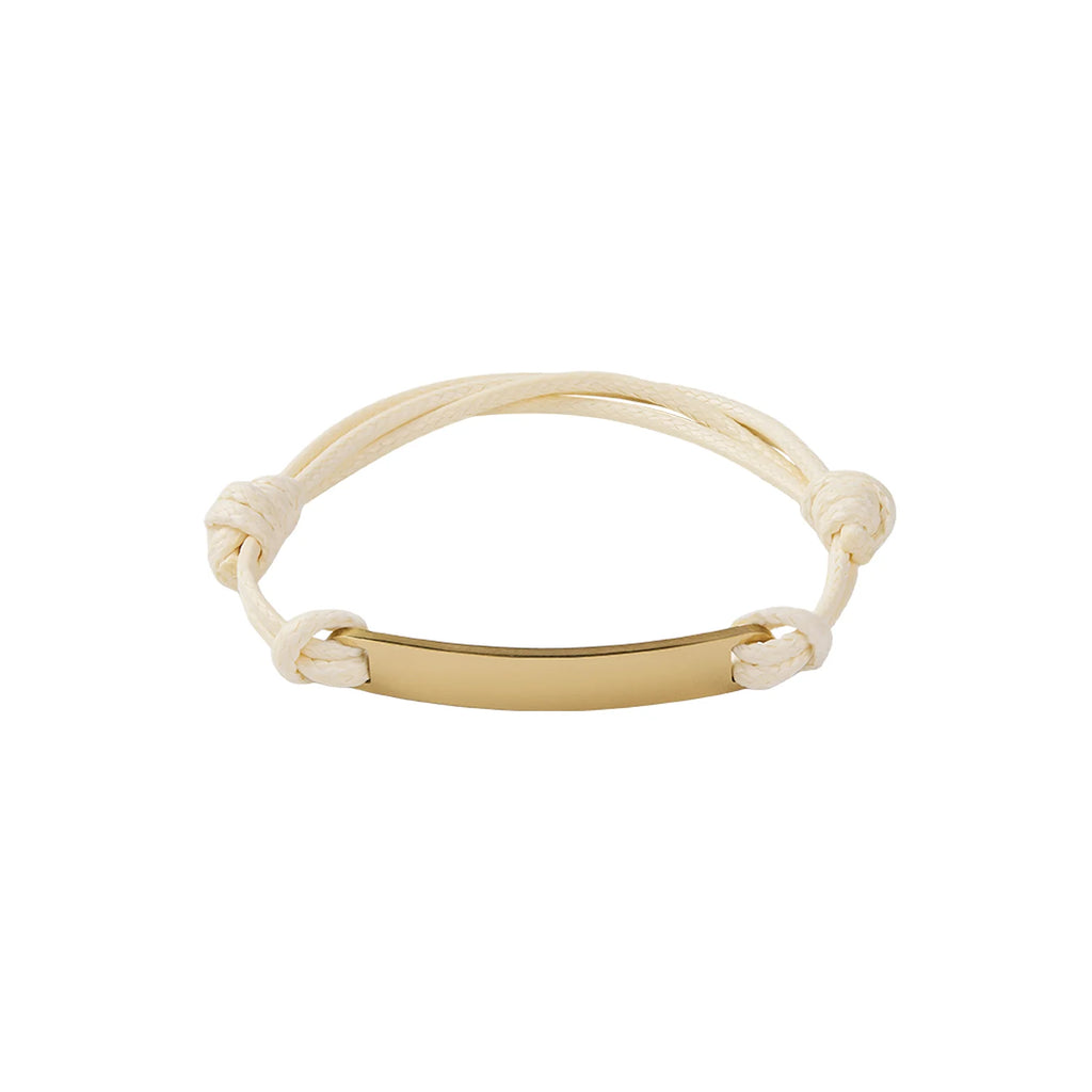 Engravable Bar Cord Bracelet