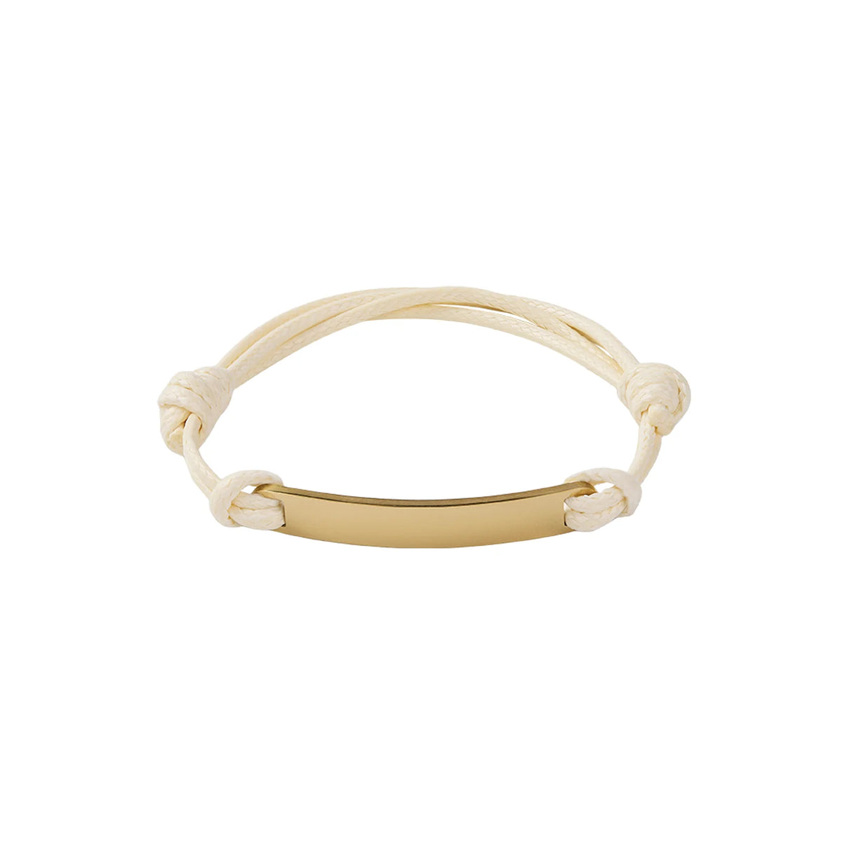 Engravable Bar Cord Bracelet