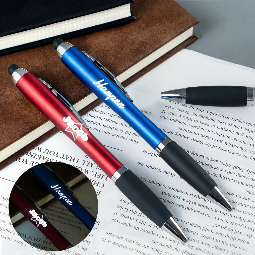Stylus Ballpoint Pens With LED Light