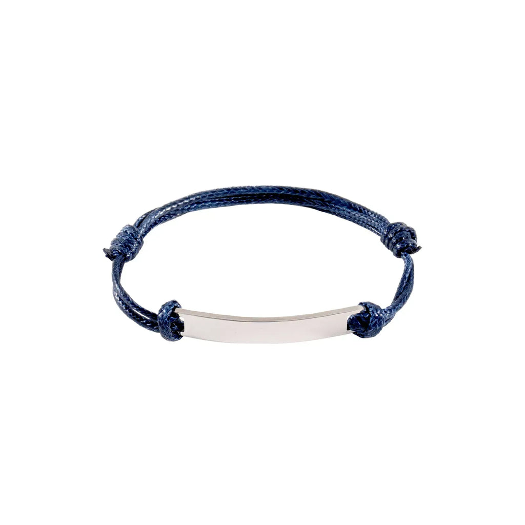 Engravable Bar Cord Bracelet