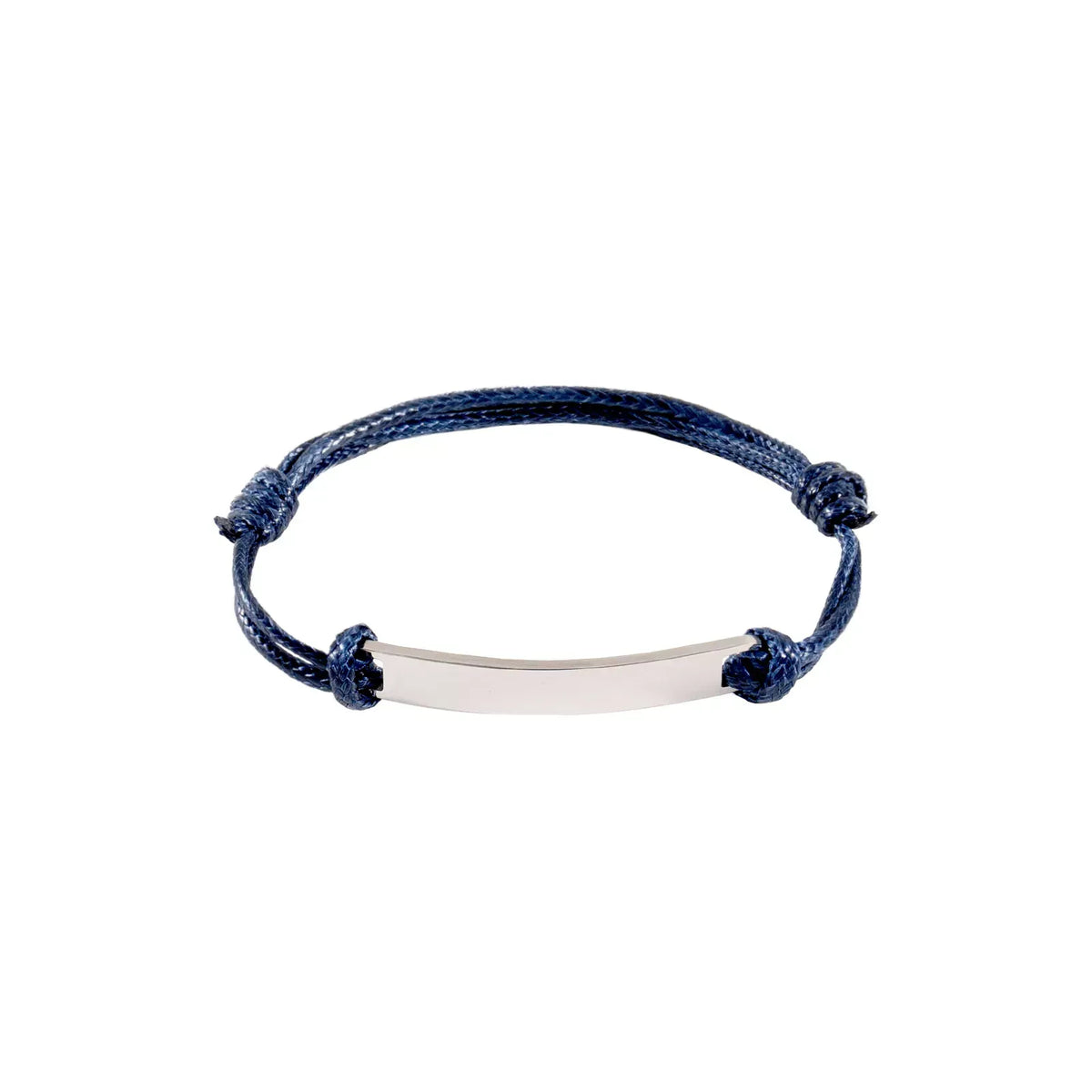 Engravable Bar Cord Bracelet