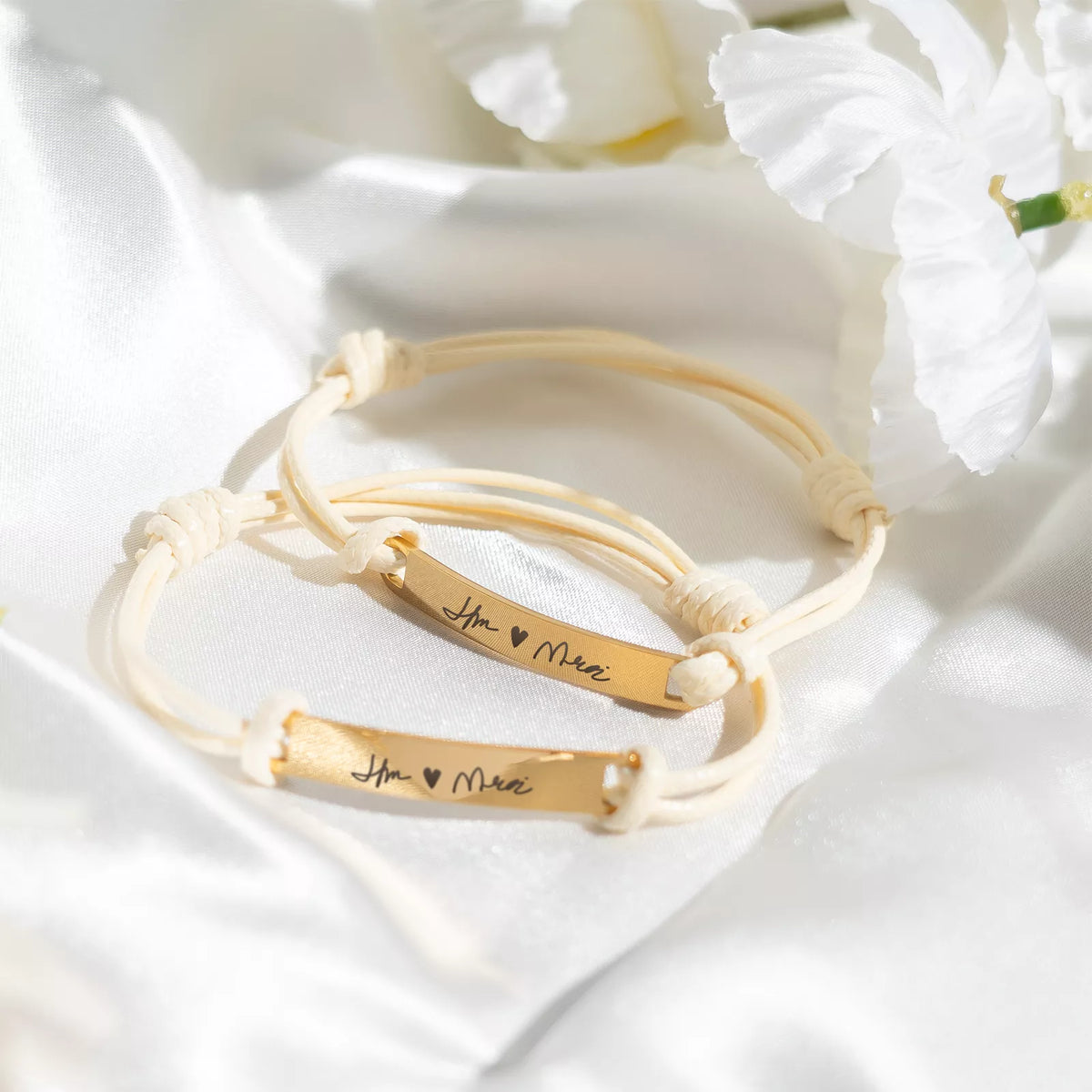 Engravable Bar Cord Bracelet