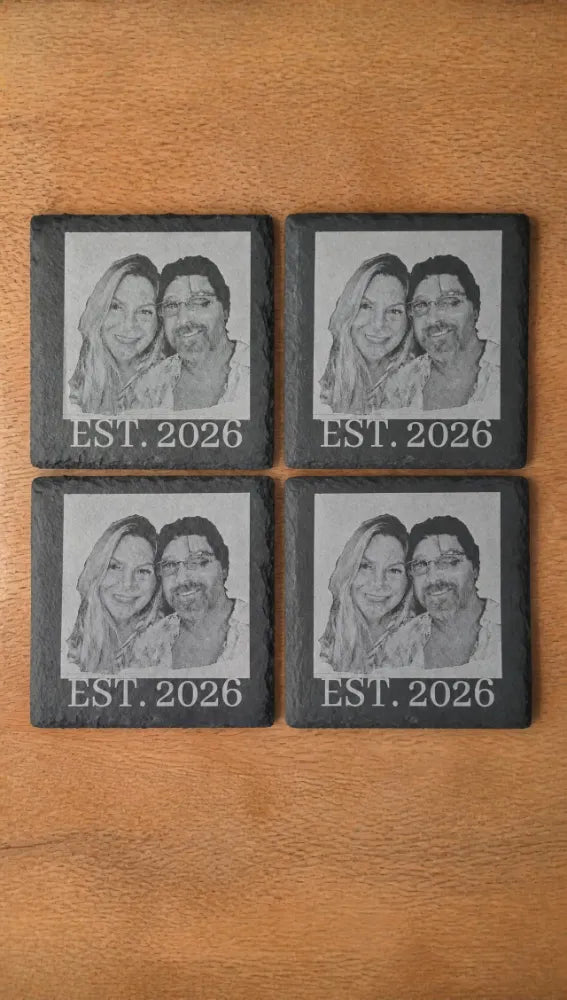 Customized Slate Coasters 4 pack